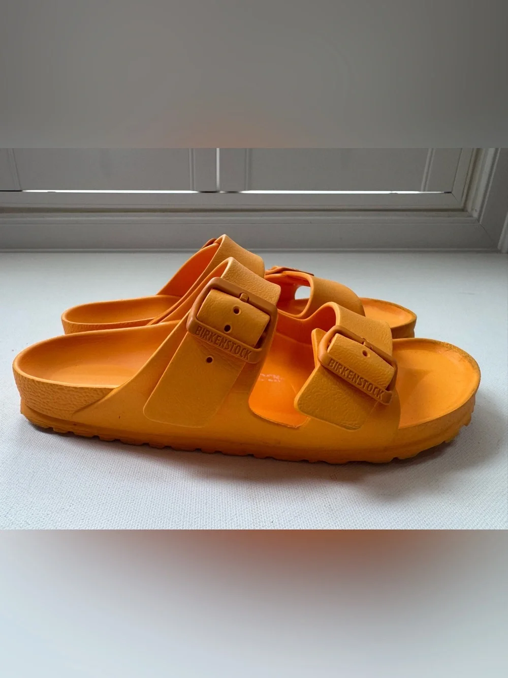 Birkenstock Arizona Essentials EVA Sandals Papaya Orange EU 38 US 7 Waterproof